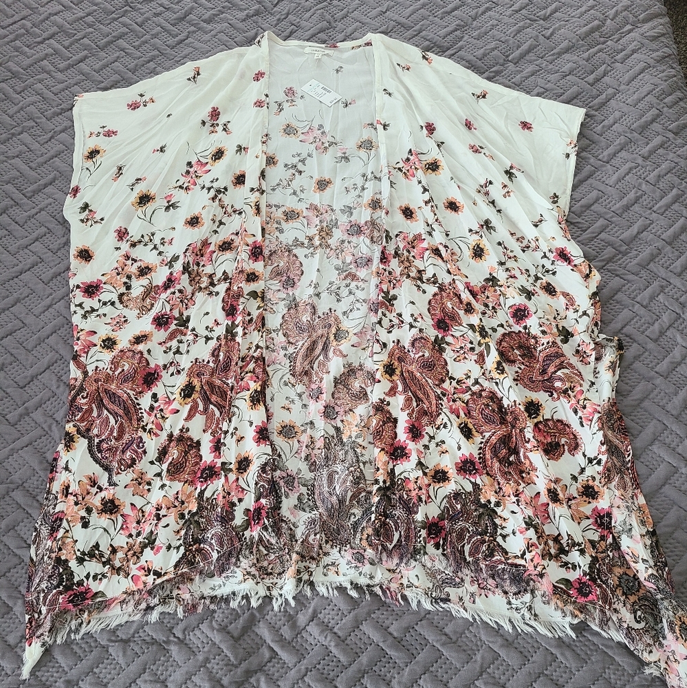 Nwt floral paisley kimono/cardigan